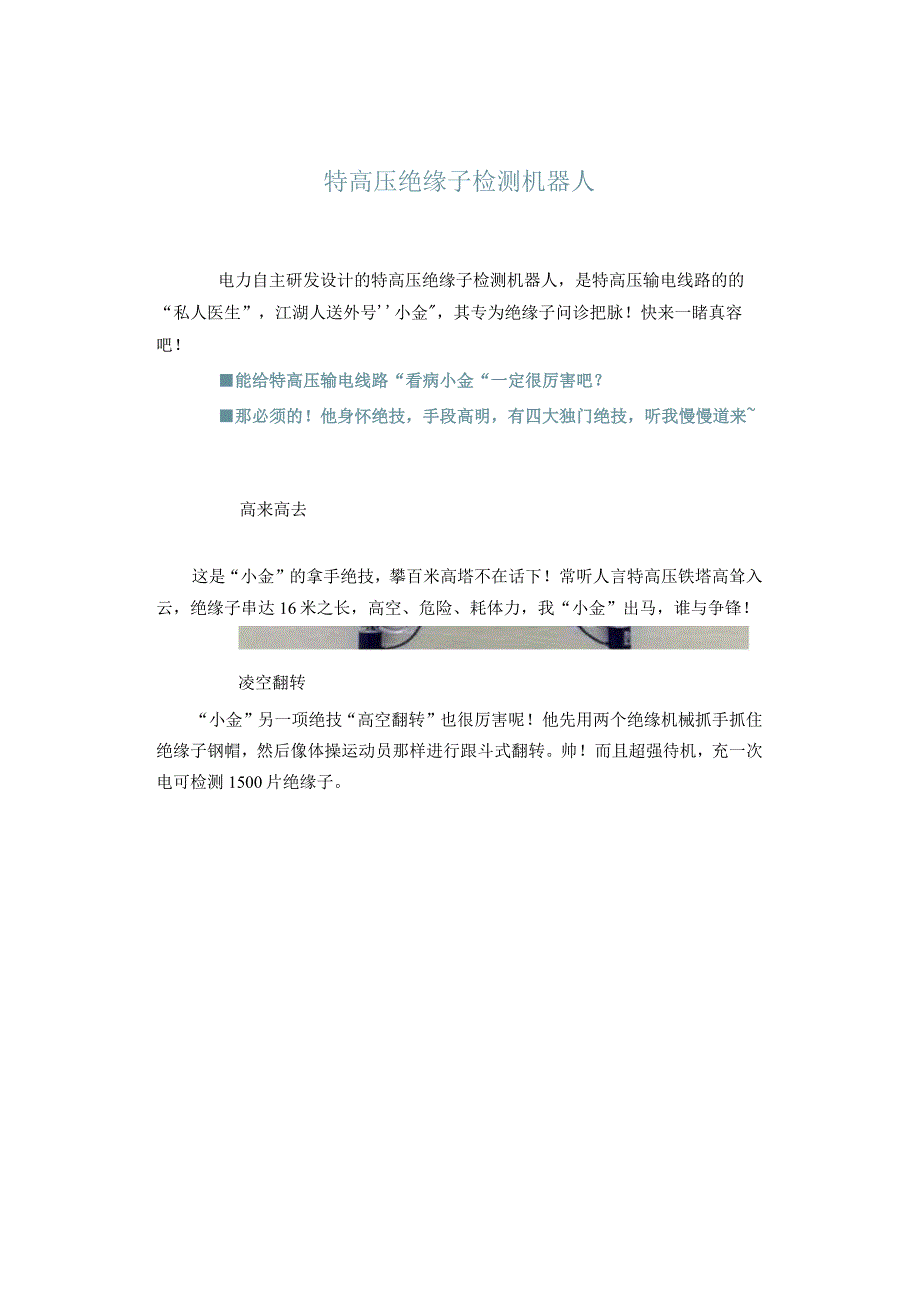 特高压绝缘子检测机器人.docx_第1页