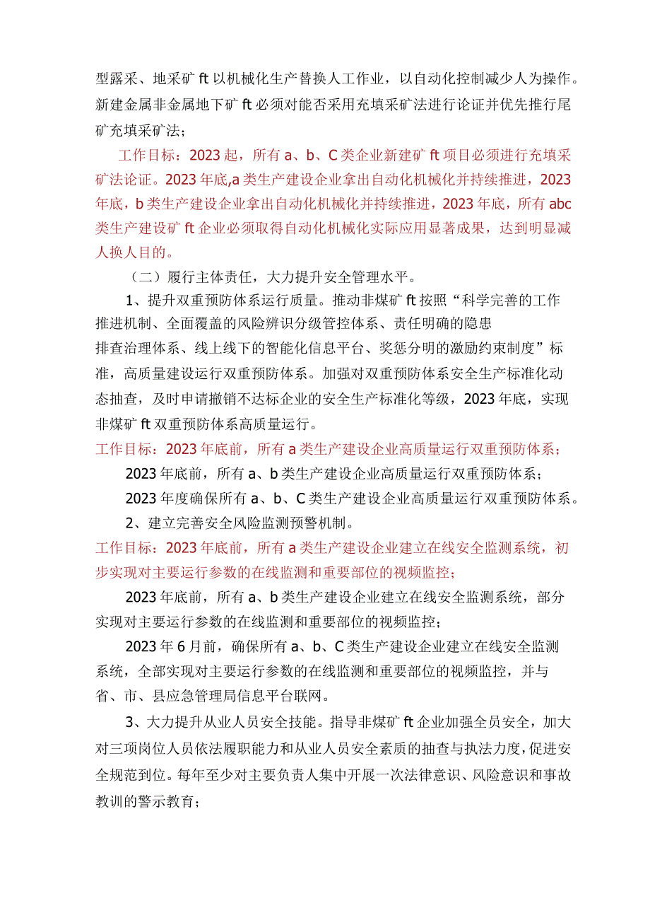 煤矿专项整治三年行动方案专项整治三年行动非煤矿山企业主要任务分解清单.docx_第2页