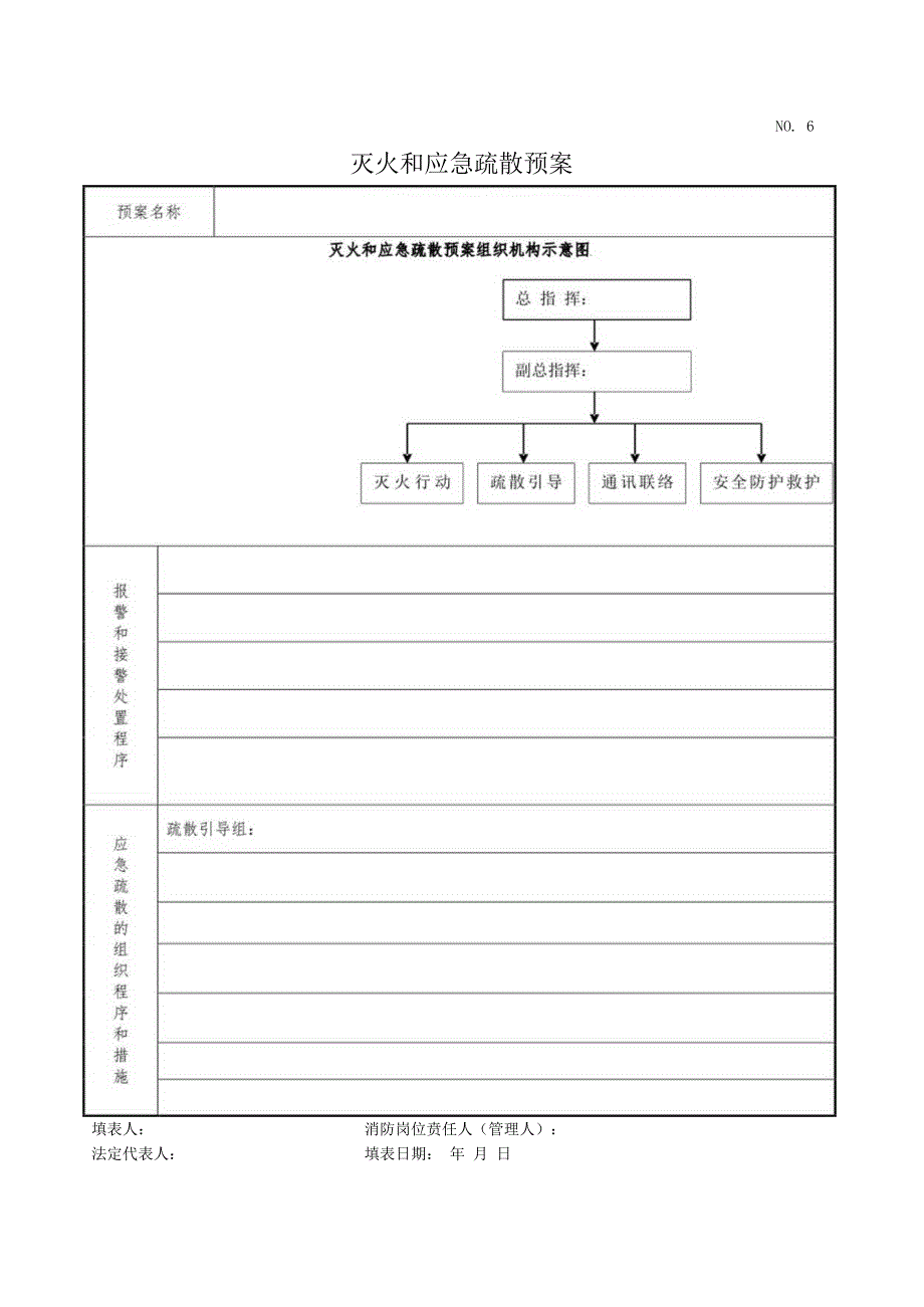 灭火和应急疏散预案.docx_第1页