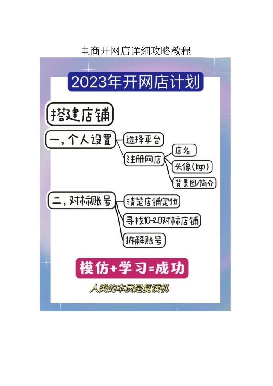 电商网店打造爆款详细攻略教程.docx_第1页