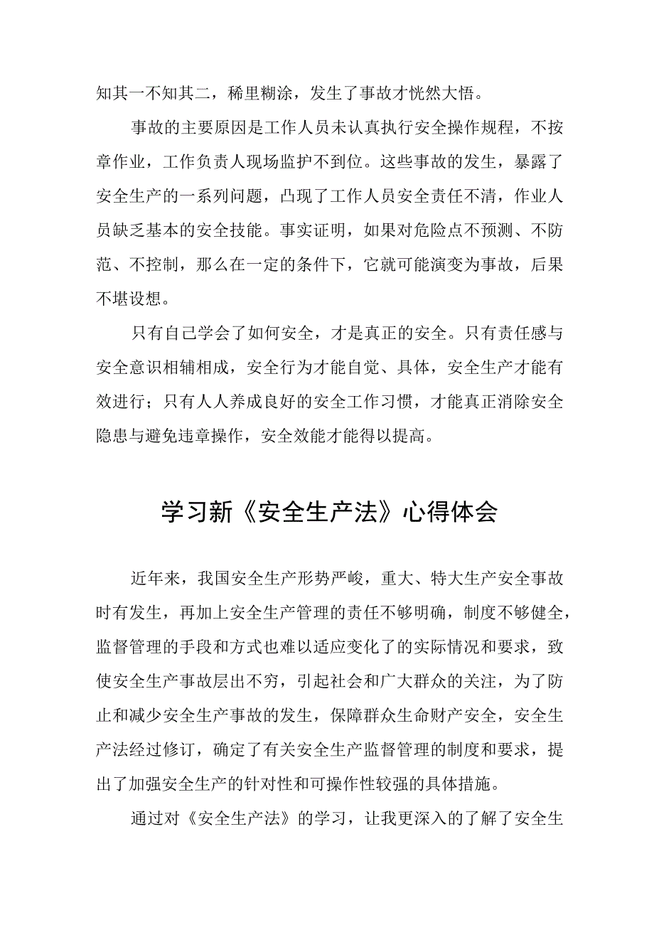 电力人员学习新《安全生产法》心得十篇.docx_第2页