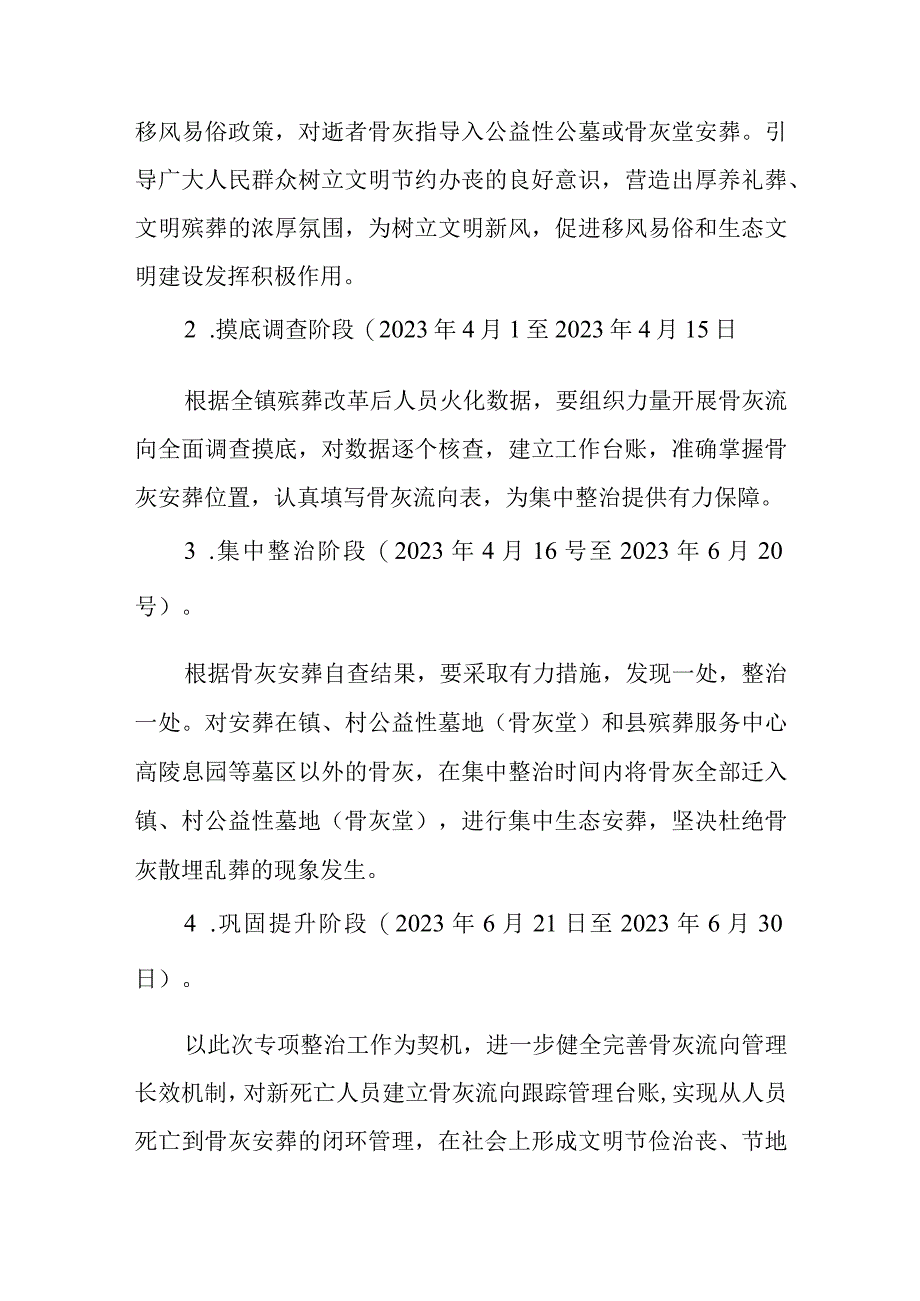 XX镇关于开展骨灰流向管理专项整治工作的实施方案.docx_第3页