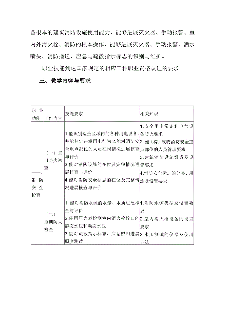 《中级建构筑物消防员》教学计划.docx_第3页