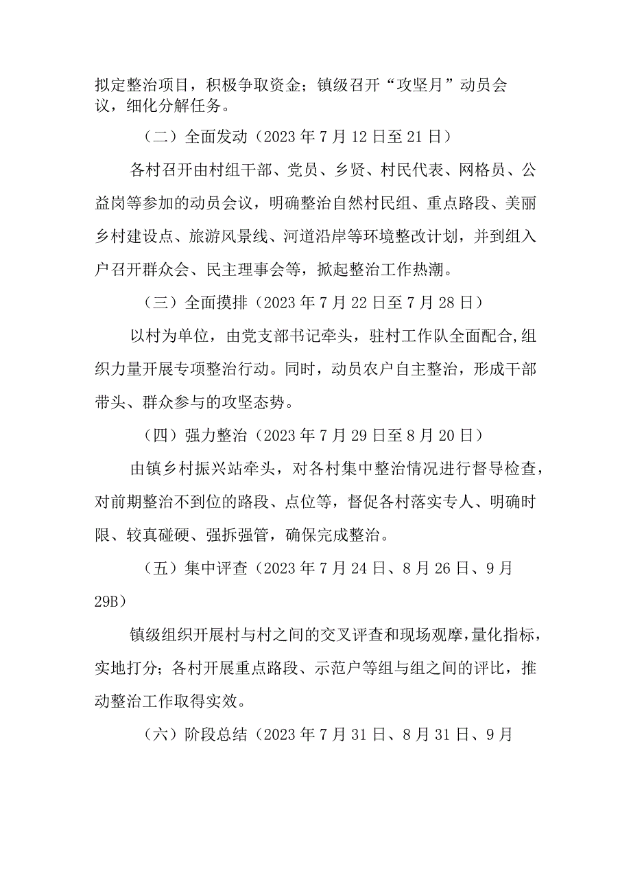 XX镇全面加强乡村建设 深入推进农村人居环境整治专项行动方案.docx_第2页