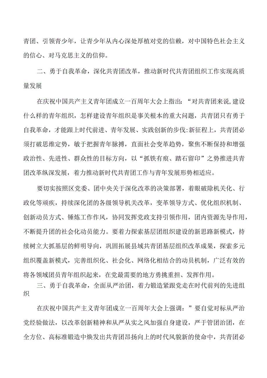 共青团自我革命心得体会发言.docx_第2页