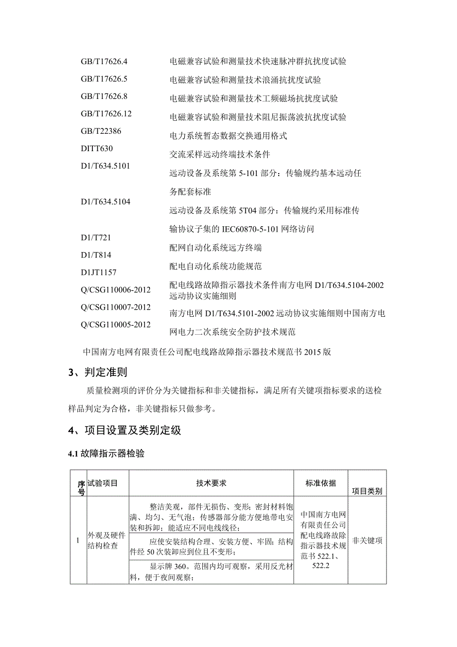 中国南方电网有限责任公司架空线路型故障指示器送样检测标准征求意见稿.docx_第2页