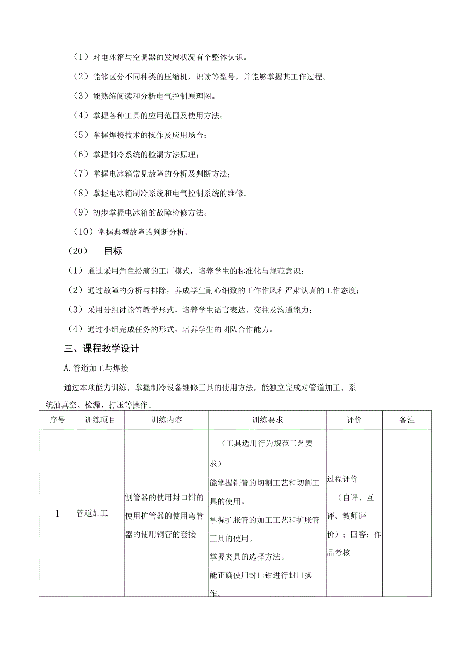 《家用电冰箱维修技术》课程教学标准.docx_第2页