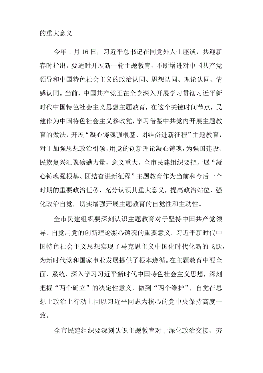 关于在凝心铸魂强根基团结奋进新征程主题教育动员会上的讲话范文.docx_第2页