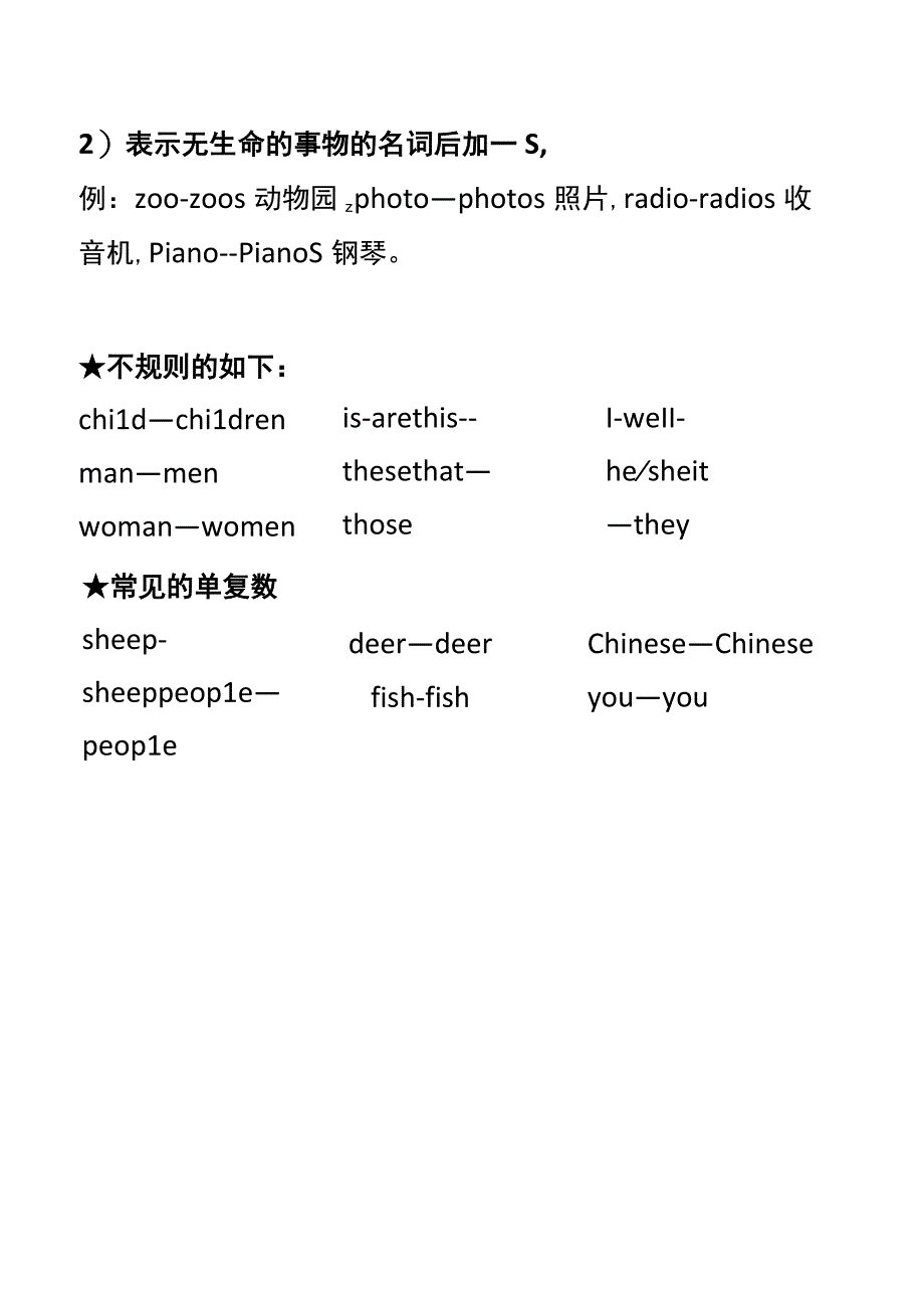 四年级下册可数名词单数变复数的规则.docx_第2页