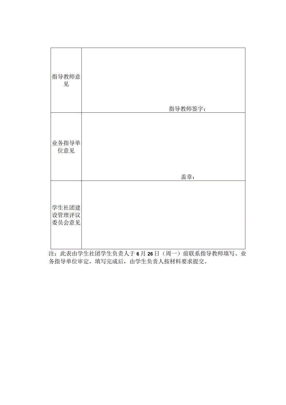 北京林业大学学生社团学生负责人评议表指导教师填写业务指导单位审定.docx_第2页