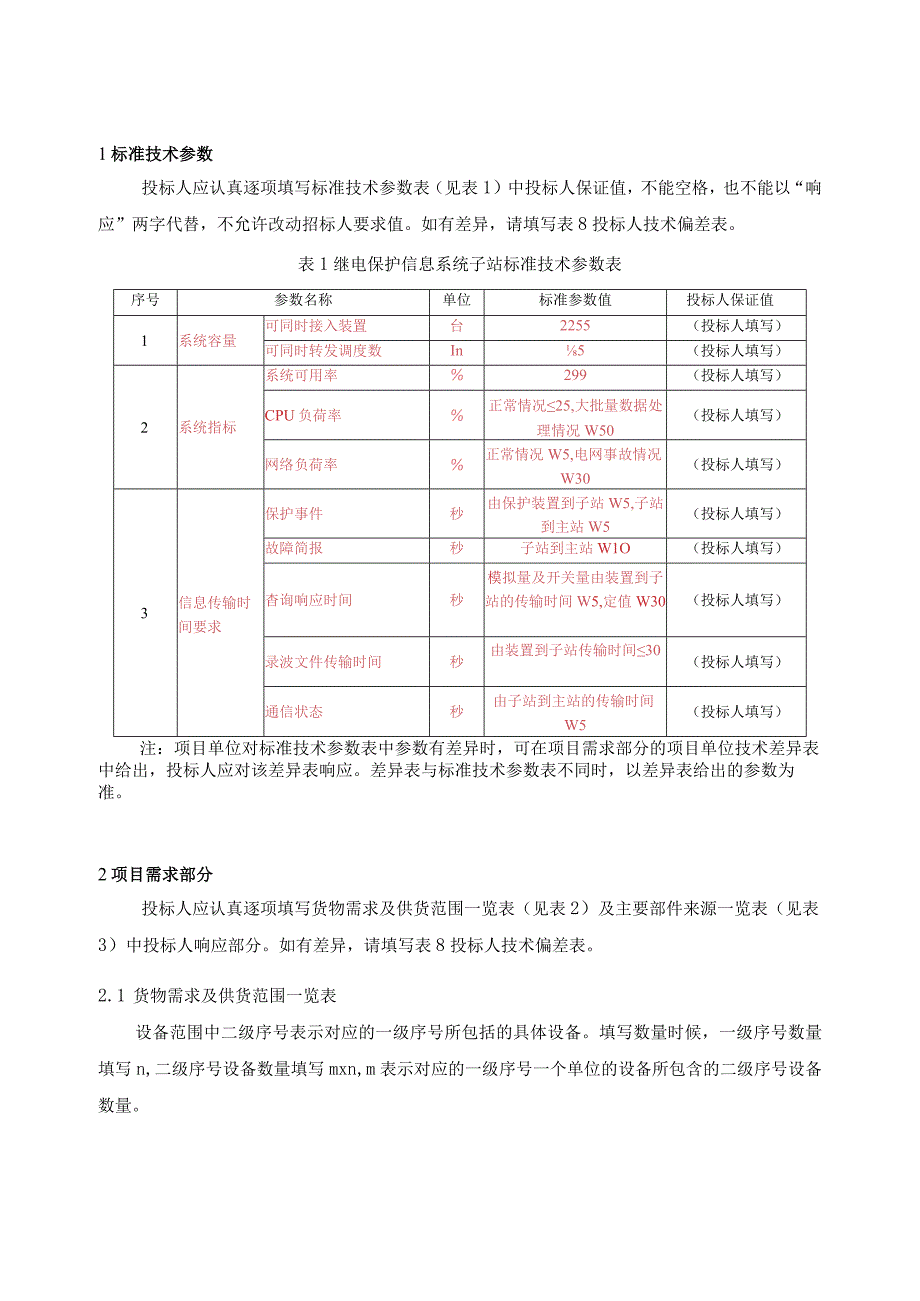 南方电网设备标准技术标书 继电保护信息系统子站专用.docx_第3页