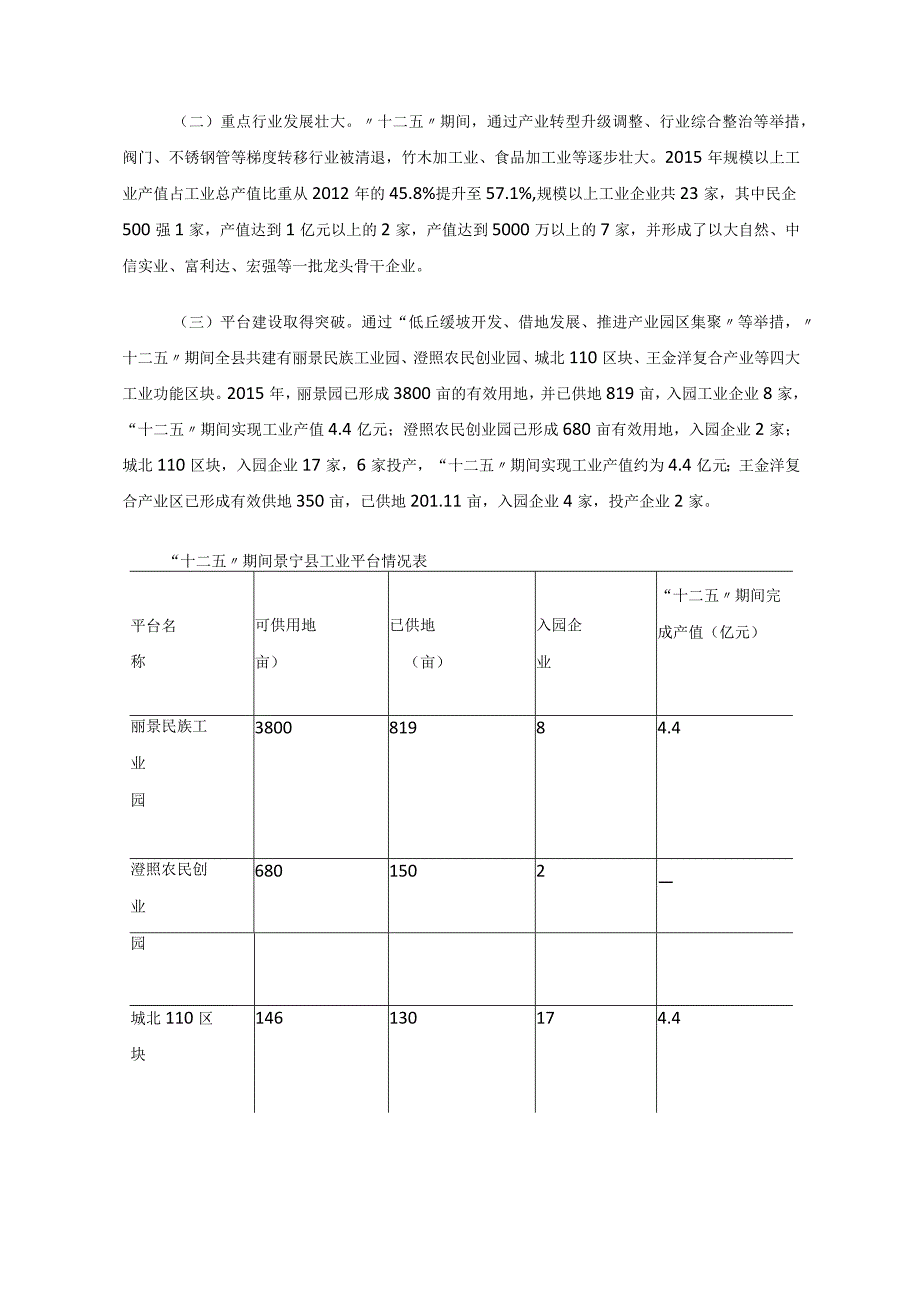 景宁畲族自治县十三五生态工业发展规划.docx_第2页