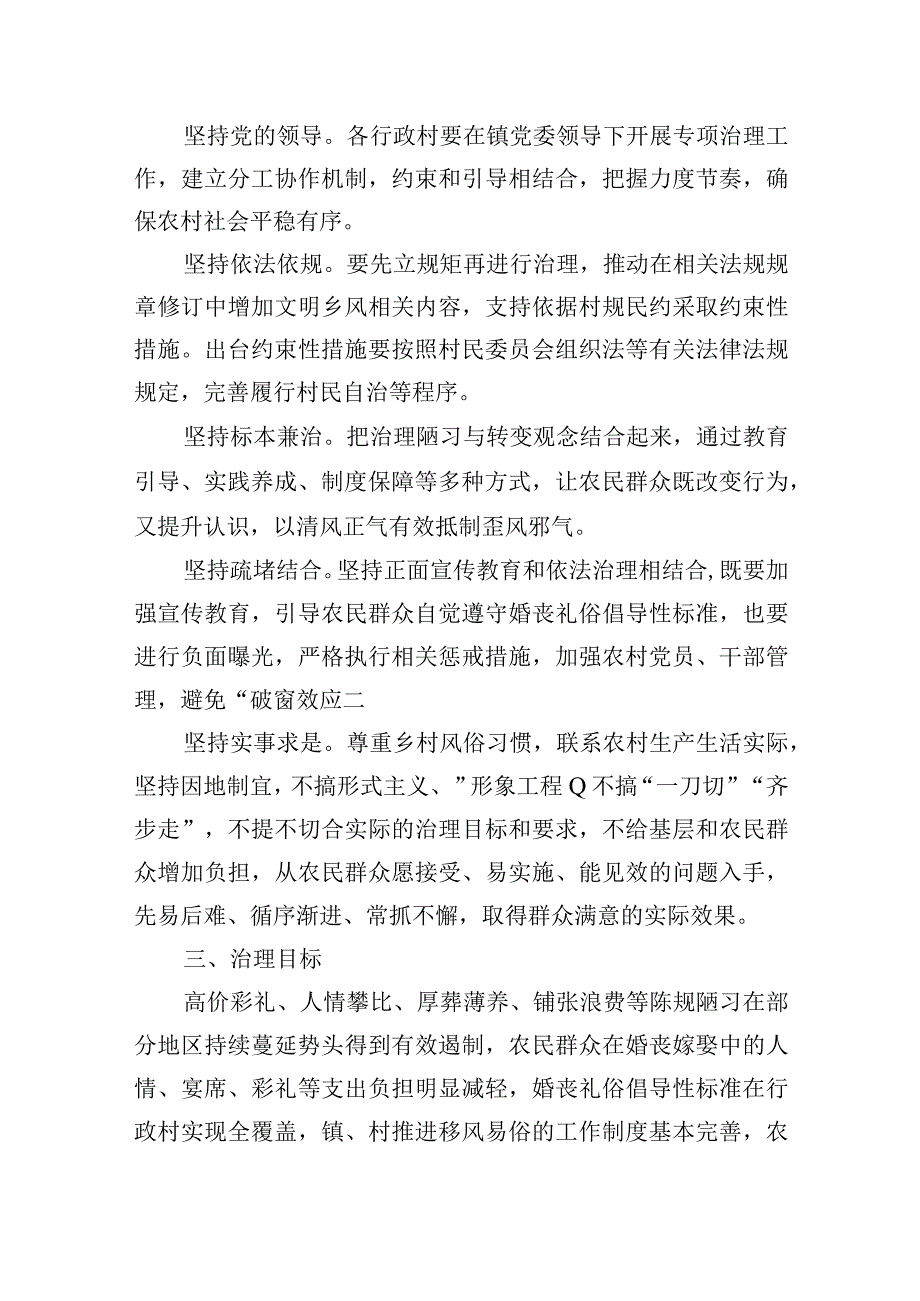 开展高价彩礼大操大办等农村移风易俗重点领域突出问题专项治理实施方案.docx_第2页