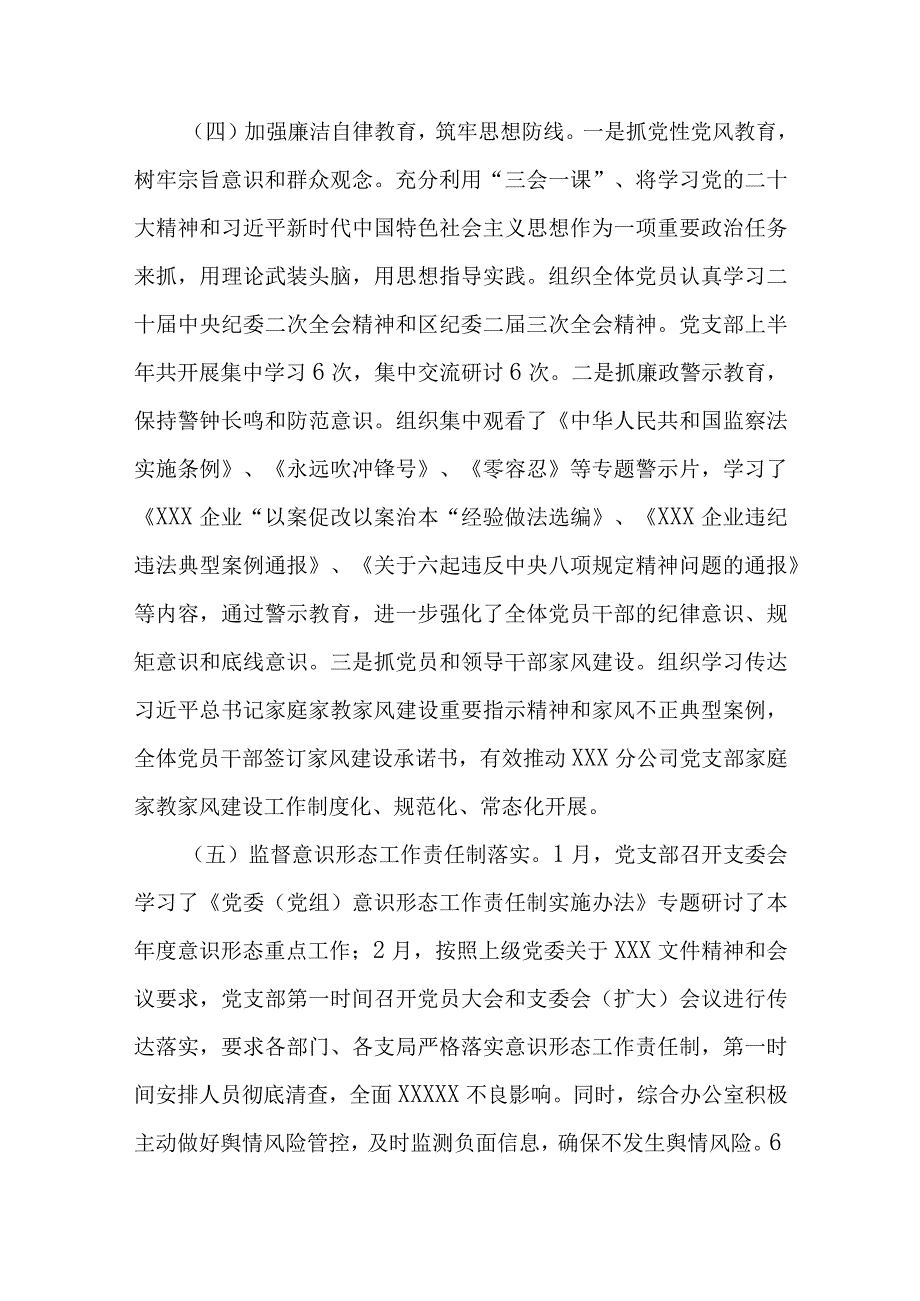 某国企分公司2023年上半年纪检监察工作总结.docx_第3页