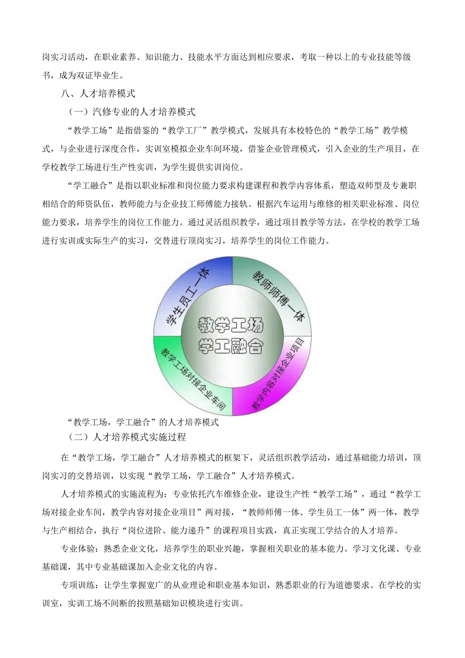 汽车运用与维修专业人才培养方案2023级.docx_第3页