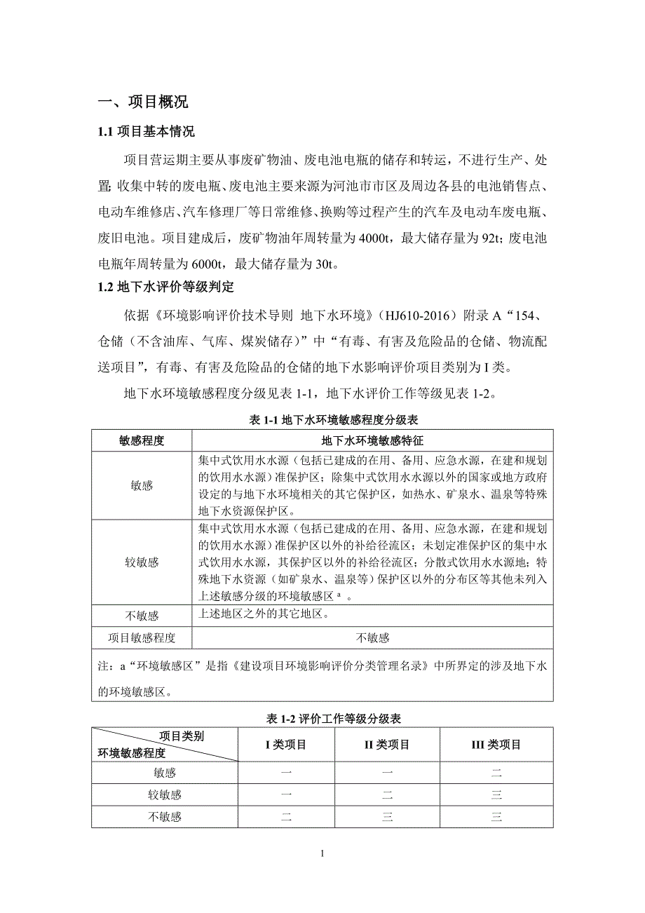 广西湘鸿环保科技有限公司废矿物油、废电池电瓶回收储存项目地下水环境影响评价专章.doc_第3页