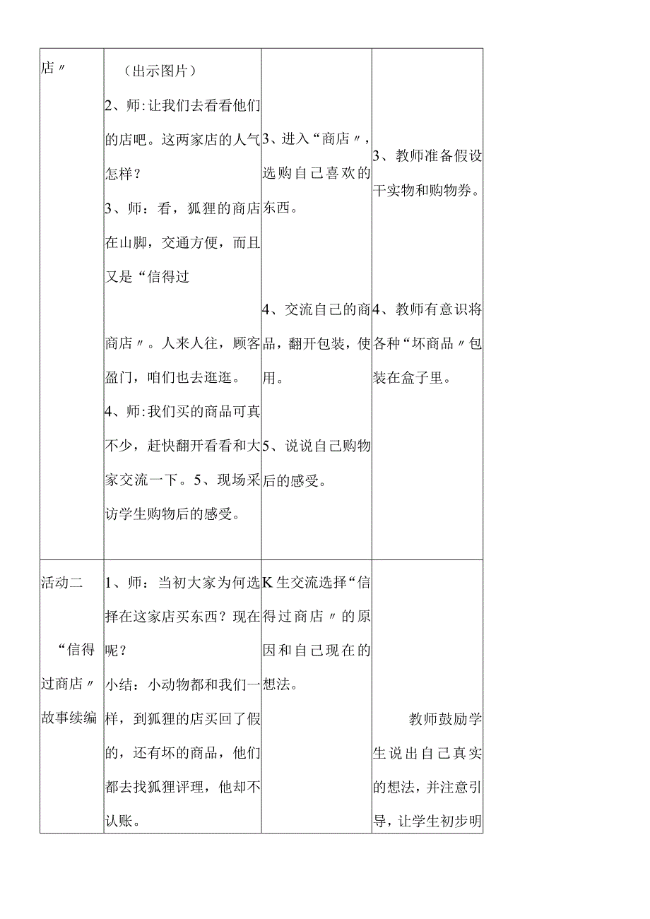 二年级上册品德教案13信得过商店 沪教版.docx_第2页