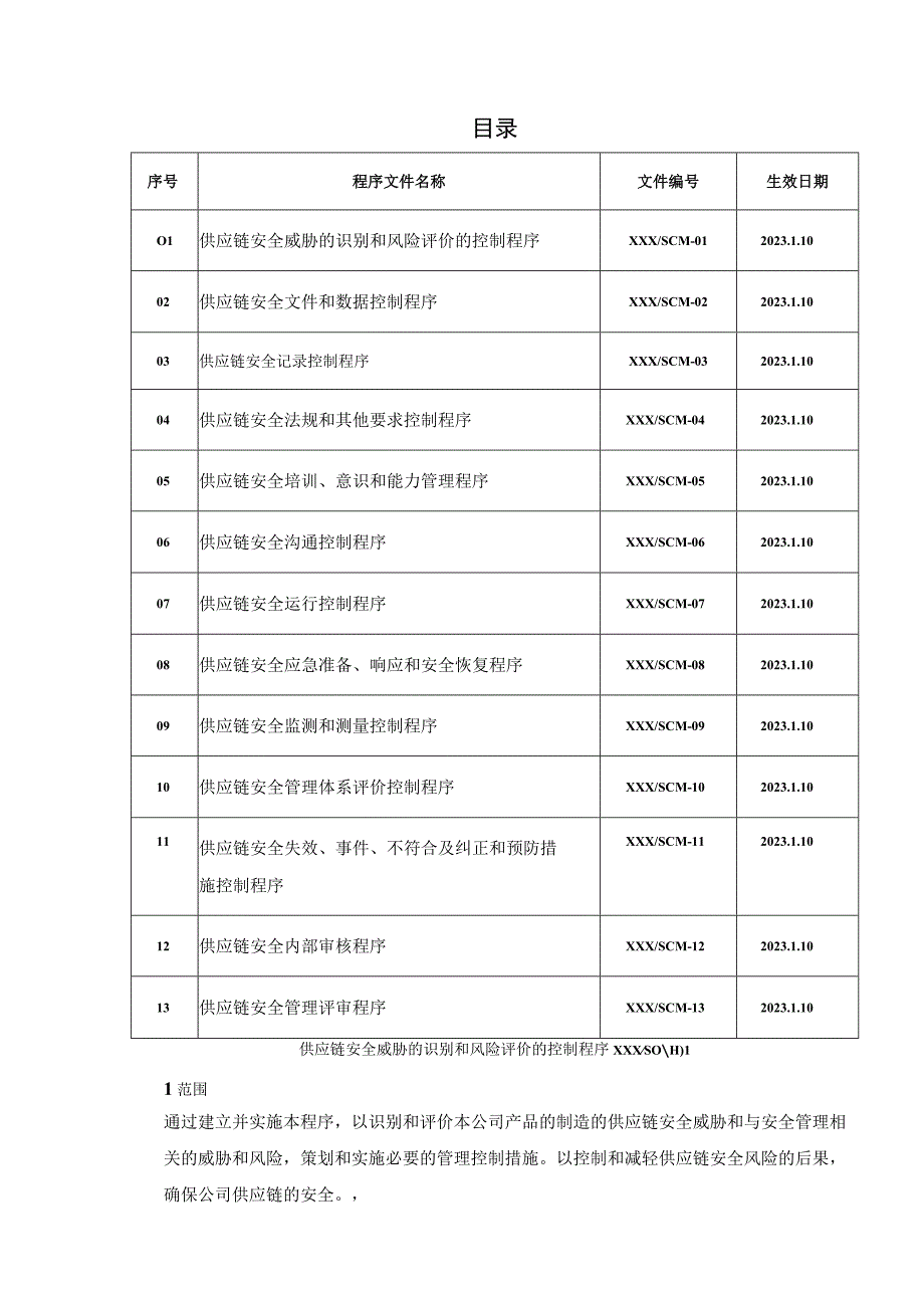 供应链管理体系全套程序文件.docx_第2页