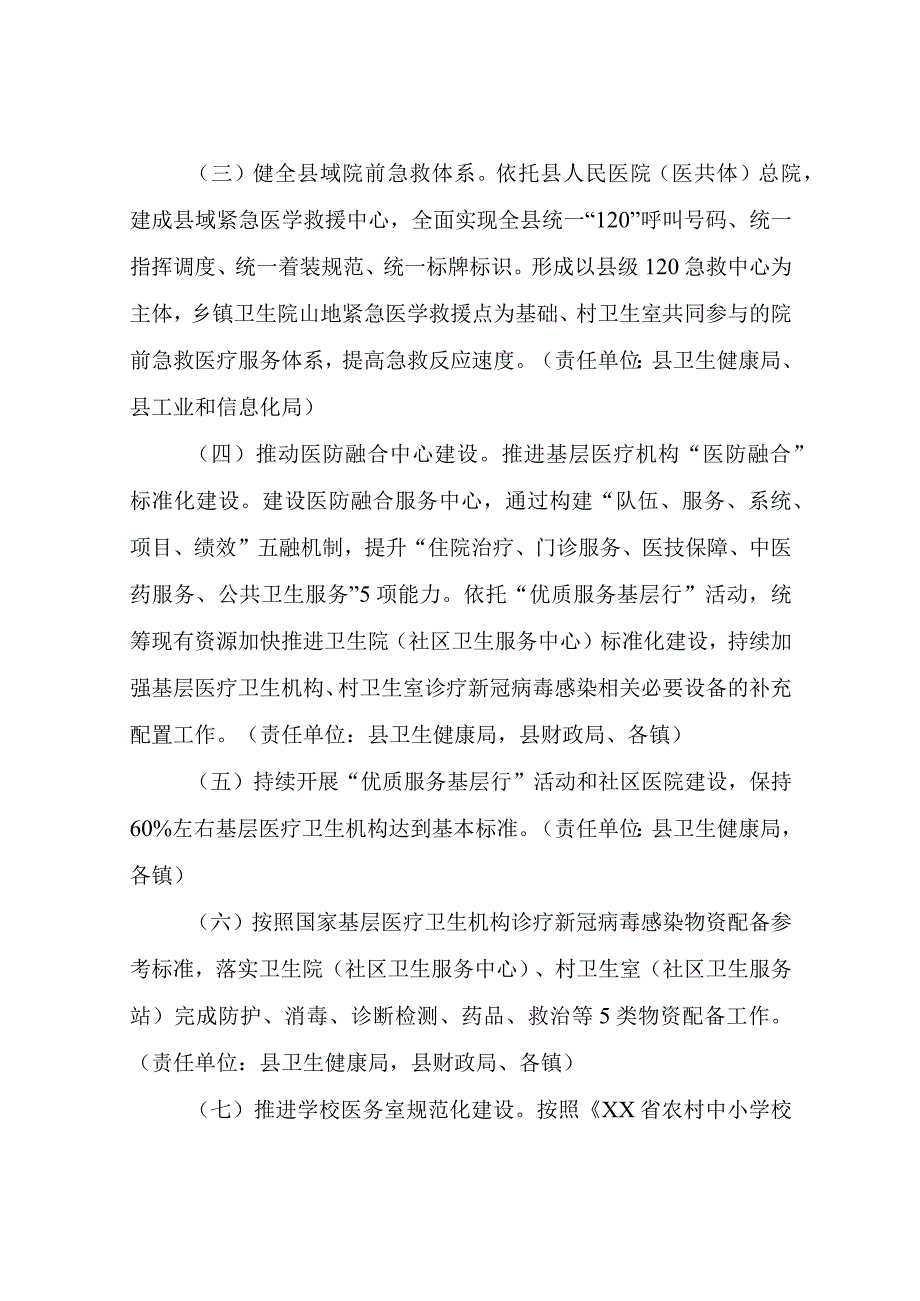 2023年XX县整体提升卫生健康水平攻坚行动计划七个专项行动工作实施方案.docx_第2页