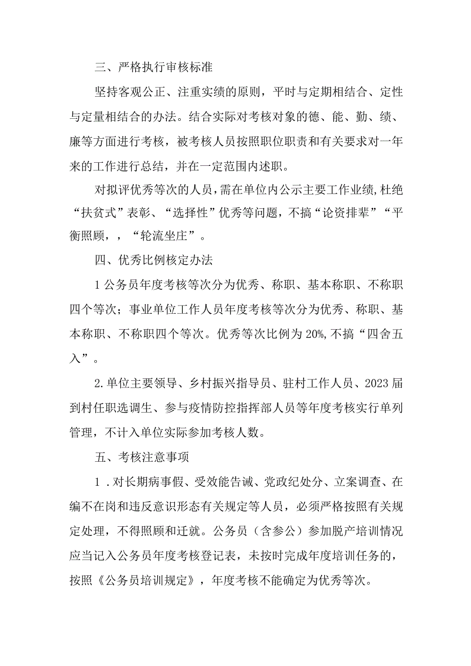 XX县审计局2023年机关事业工作人员年度考核方案.docx_第2页