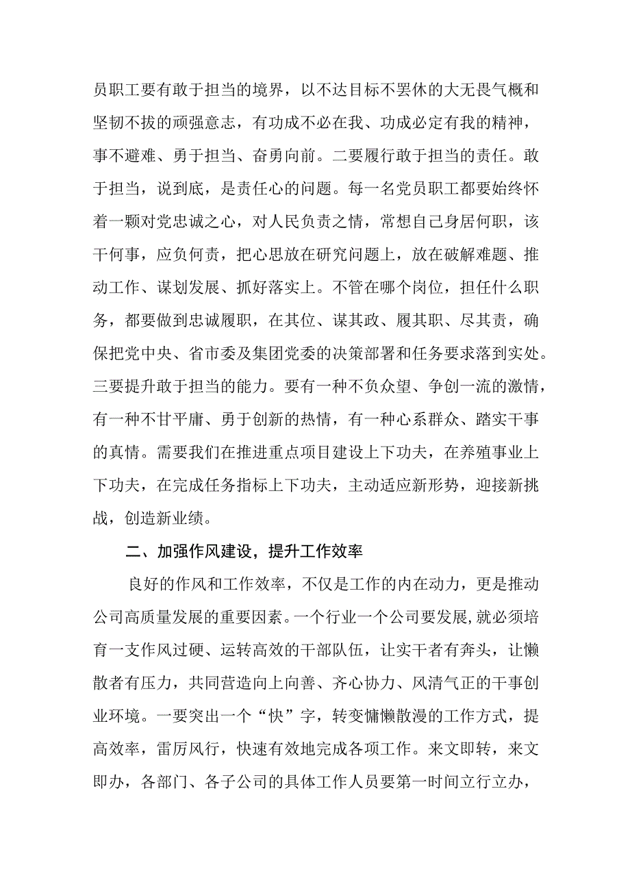 在2023年第二季度国企公司党委书记在党风廉政约谈会讲话提纲发言材料.docx_第3页