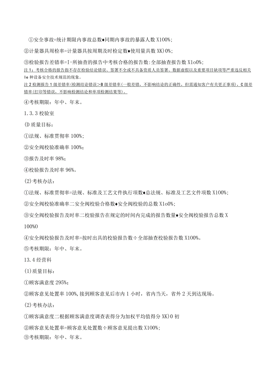 安全阀校验站质量方针质量目标及其目标分解与考核示例.docx_第2页