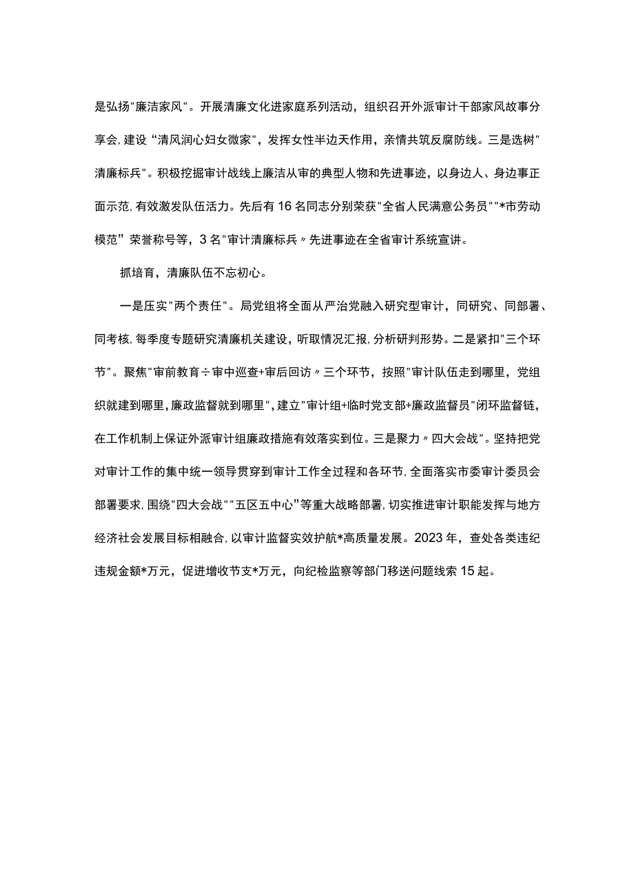 市审计局在全市党建工作会议上作交流发言.docx_第2页