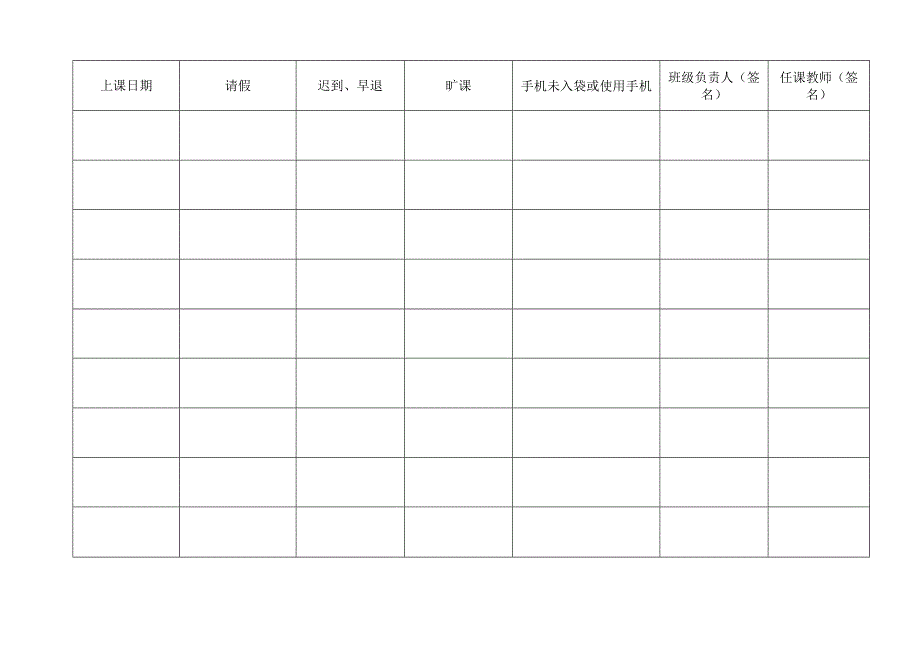 山东农业大学课堂考勤表.docx_第2页