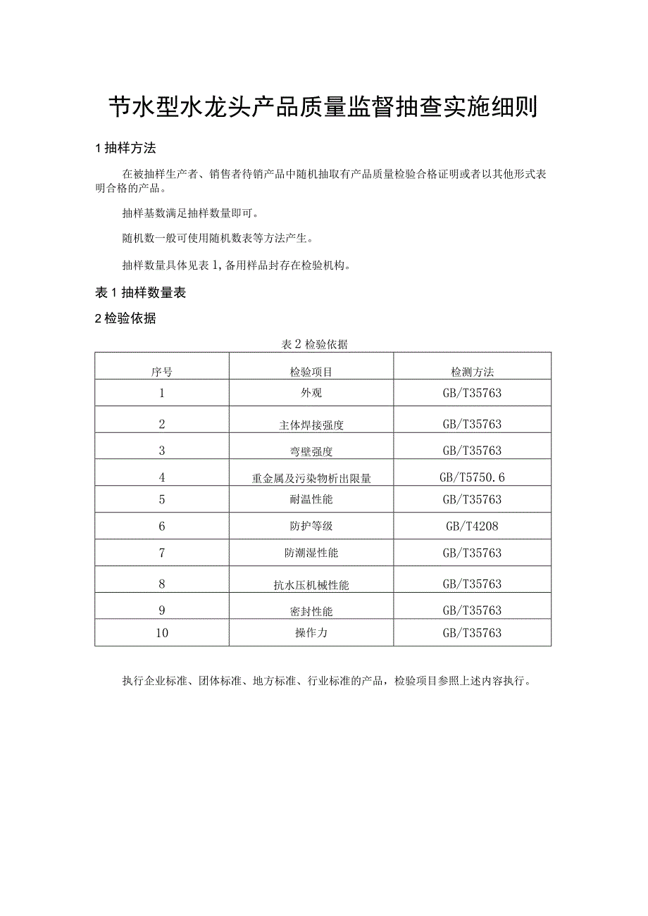 节水型水龙头产品质量监督抽查实施细则.docx_第1页