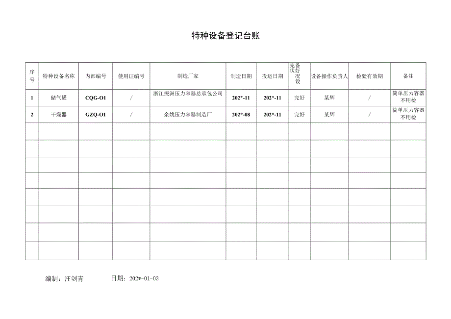 特种设备登记台账.docx_第1页