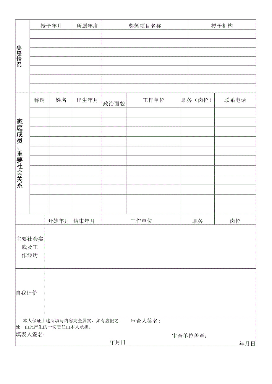 福建海峡银行温州分行应聘表.docx_第2页