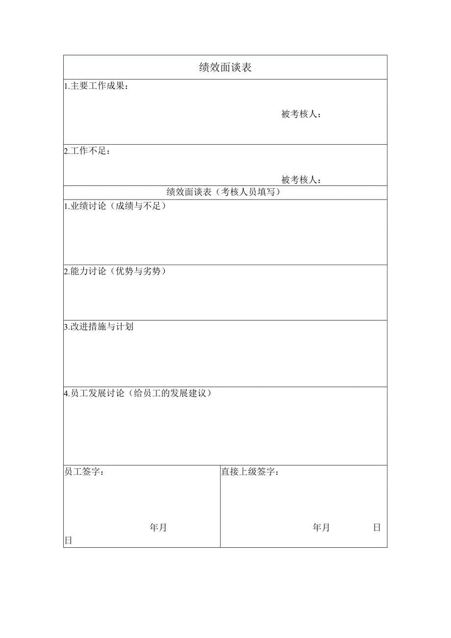 绩效面谈表.docx_第1页