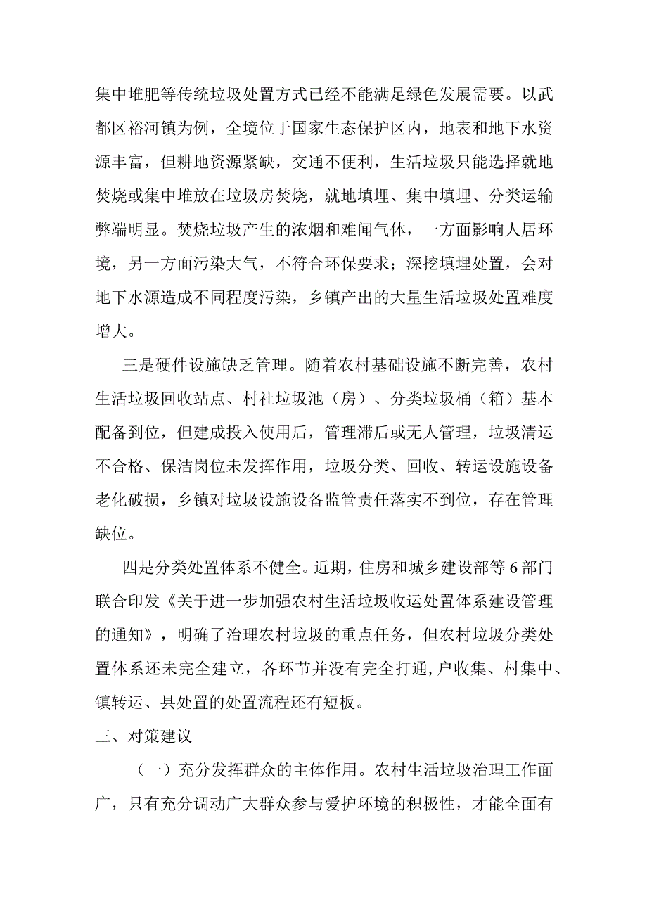 某镇垃圾分类和处理存在的问题及建议.docx_第3页