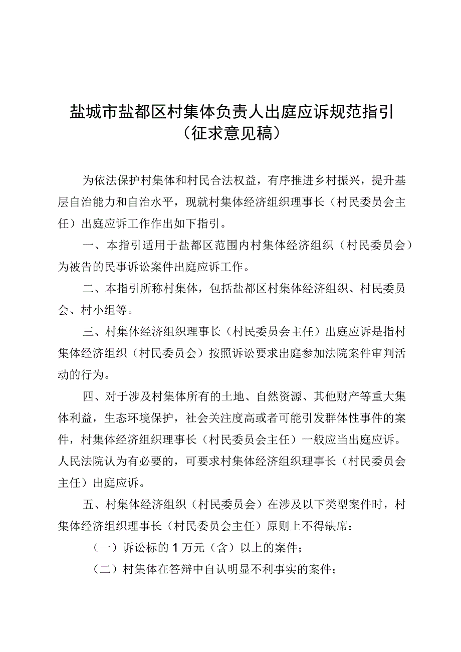 盐城市盐都区村集体负责人出庭应诉规范指引.docx_第1页