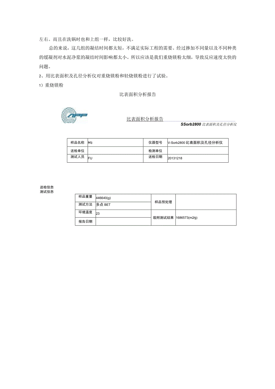 用重烧氧化镁做了几组关于凝结时间的试验.docx_第3页