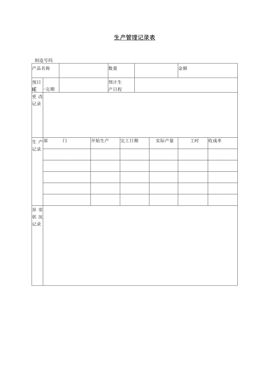 生产管理记录表.docx_第1页