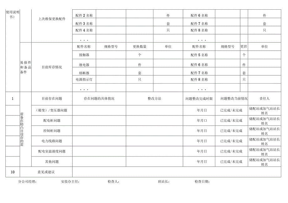 箱变及附属设备维护保养检查表.docx_第3页