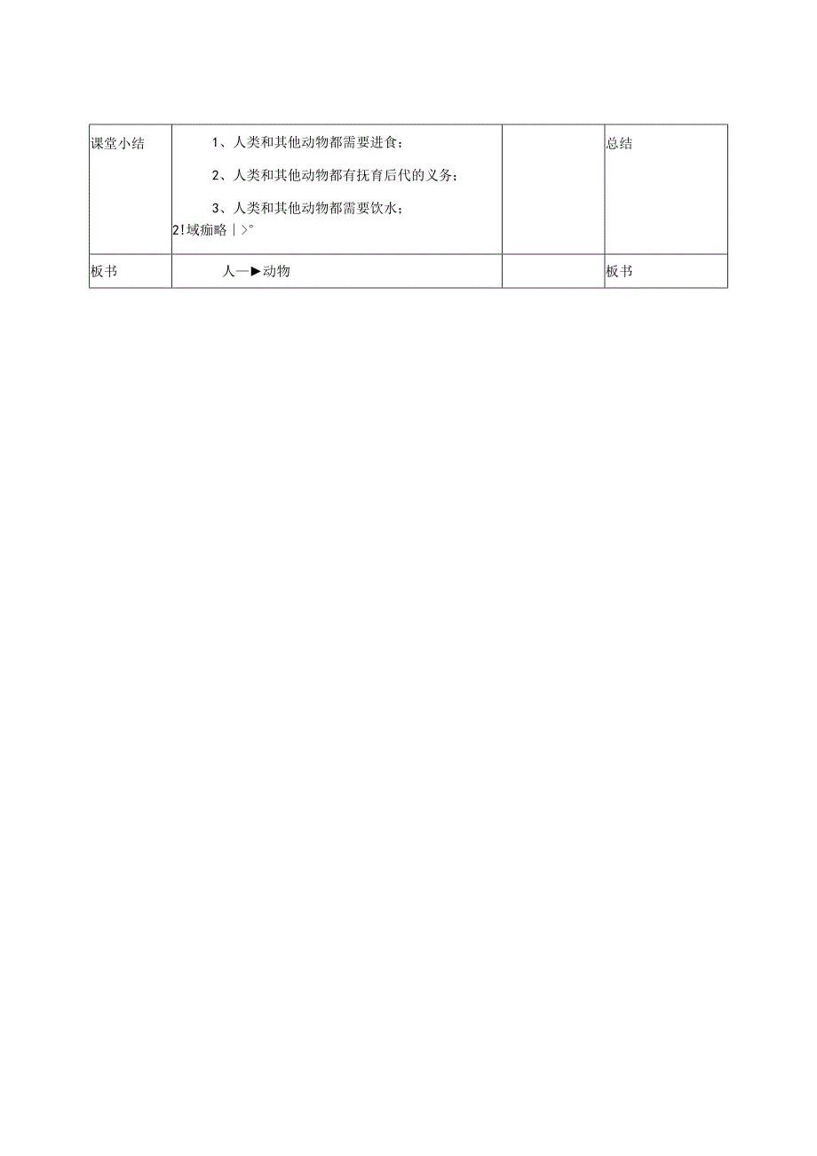 苏教版小学科学一下12：《动物·人》教案.docx_第3页