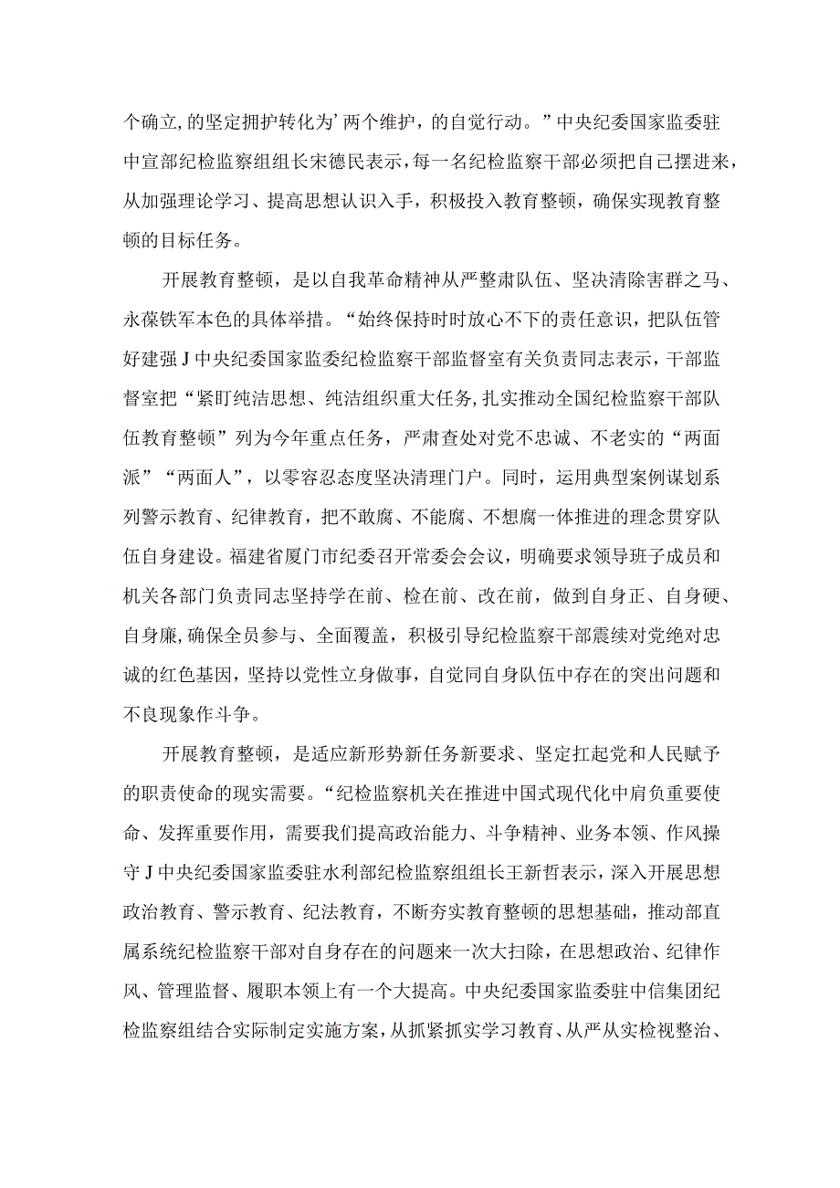 推动纪检监察干部队伍教育整顿研讨发言材料四篇精选供参考.docx_第3页