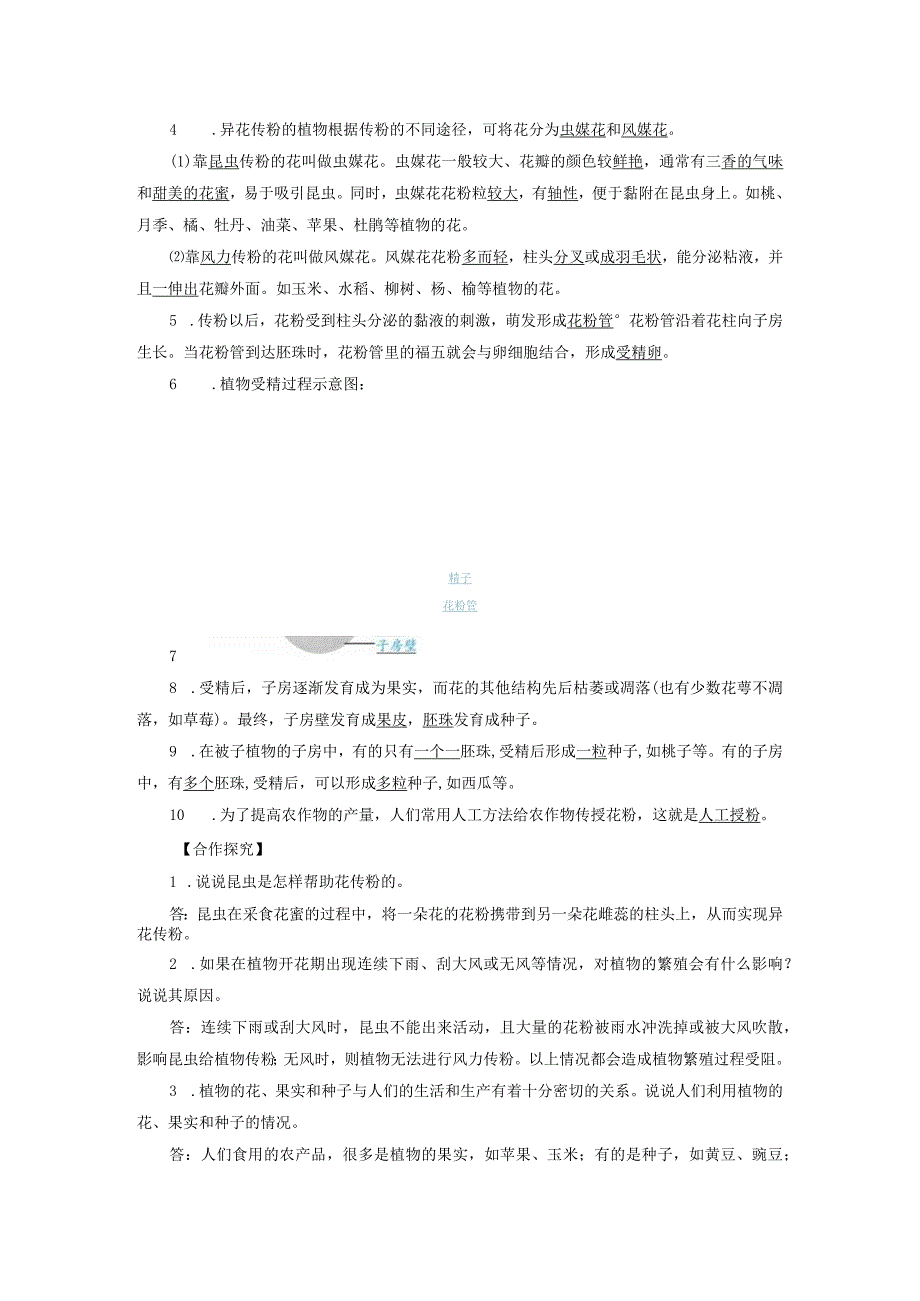 浙教版科学七年级下册教案 第1章 第5节 第1课时 被子植物的有性生殖.docx_第2页