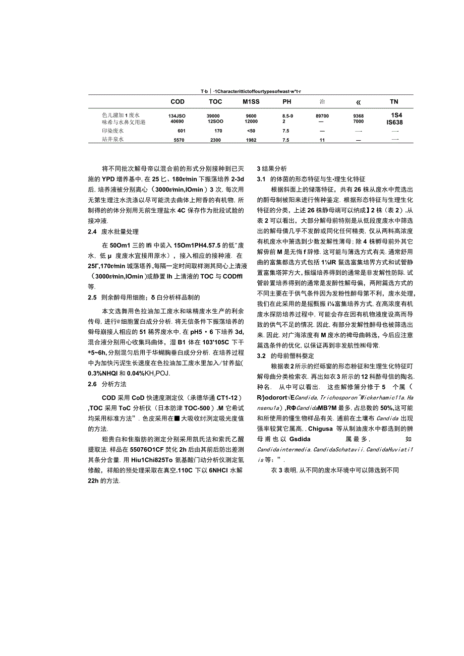 自然选育酵母菌对不同废水处理及资源化研究.docx_第3页