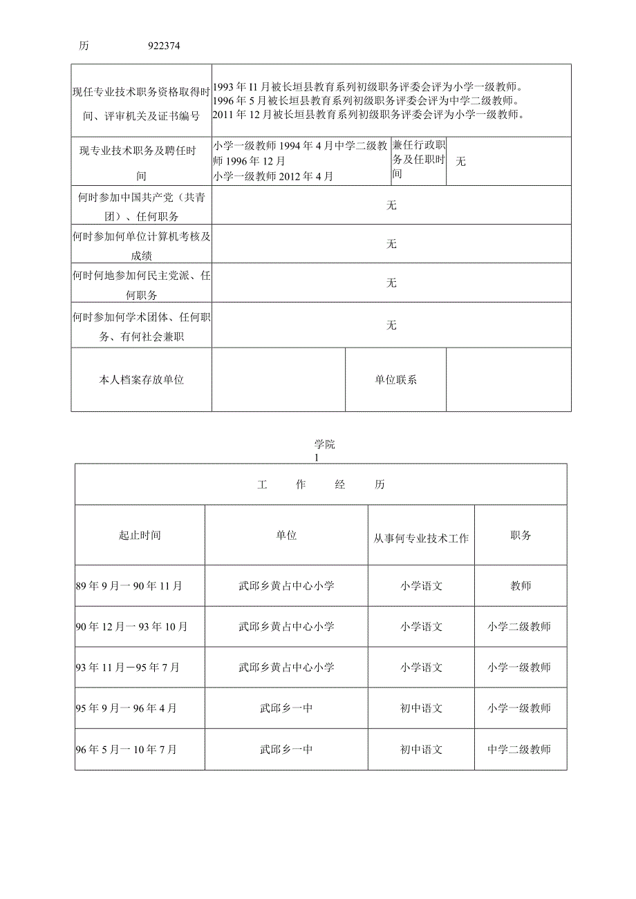 河南中小学校教师职业技术职务任职资格评审表.docx_第2页