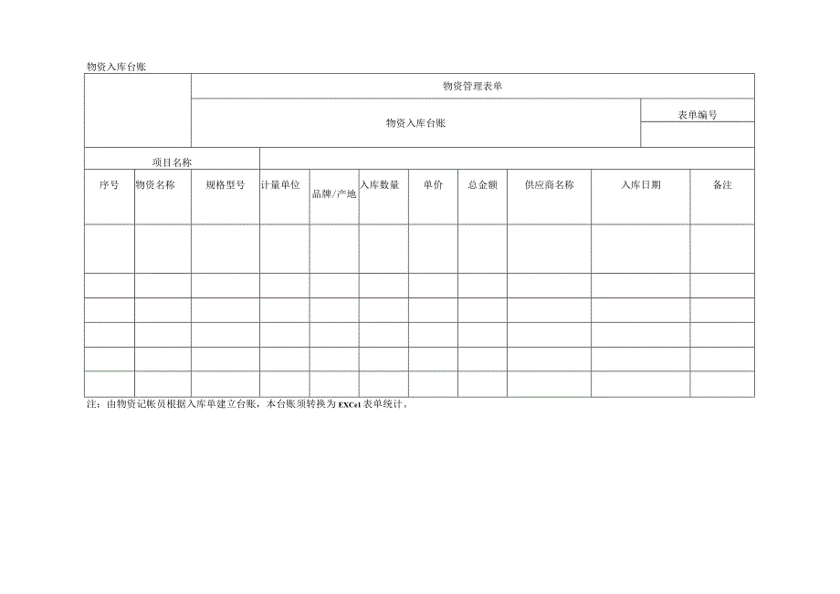 物资入库台账.docx_第1页