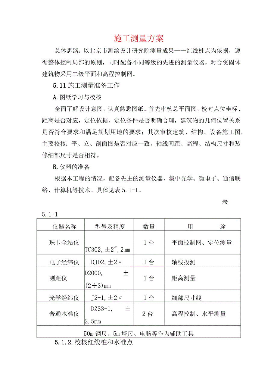 施工测量方案.docx_第1页