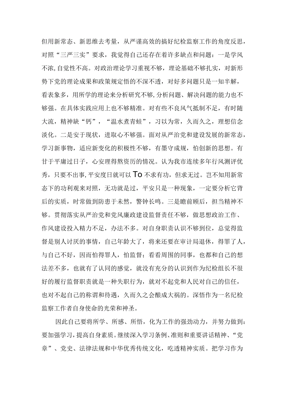 2023纪检干部关于教育整顿个人剖析材料精选10篇.docx_第2页