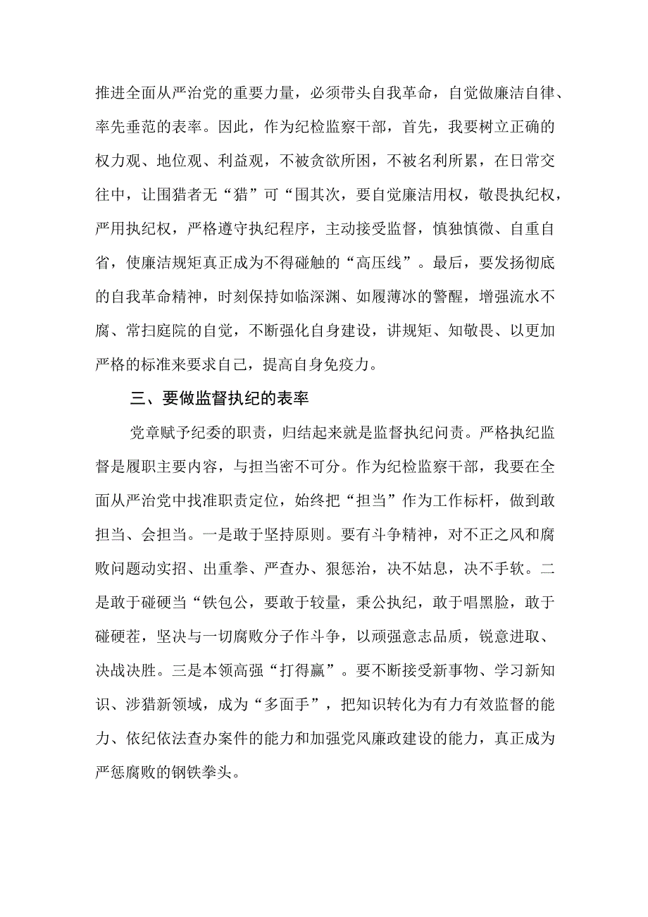 2023市纪委监察干部纪检监察系统教育整顿学习心得体会精选版三篇合辑.docx_第2页