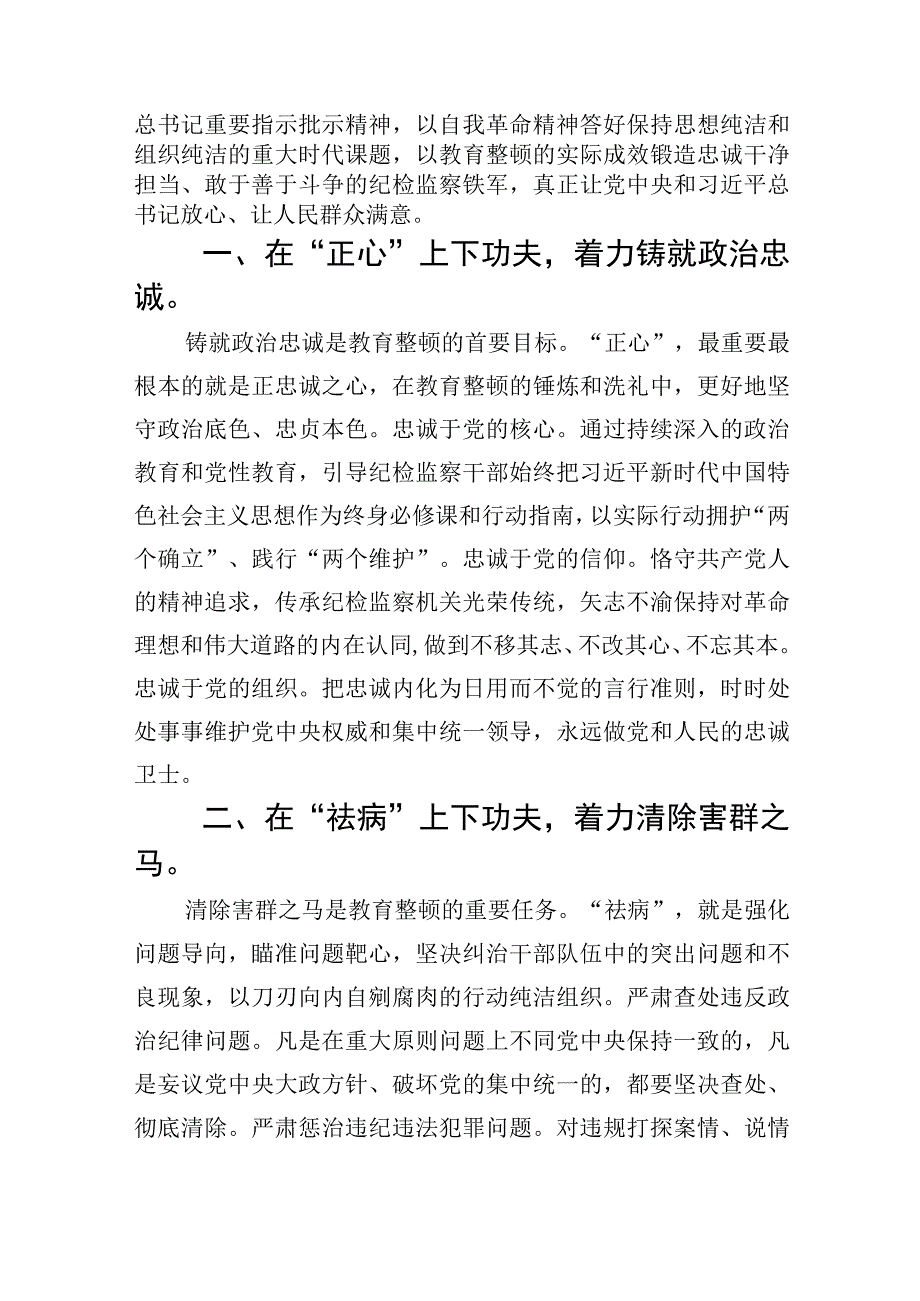 2023年轻纪检监察干部学习纪检监察干部专题党课心得体会精选五篇通用.docx_第2页