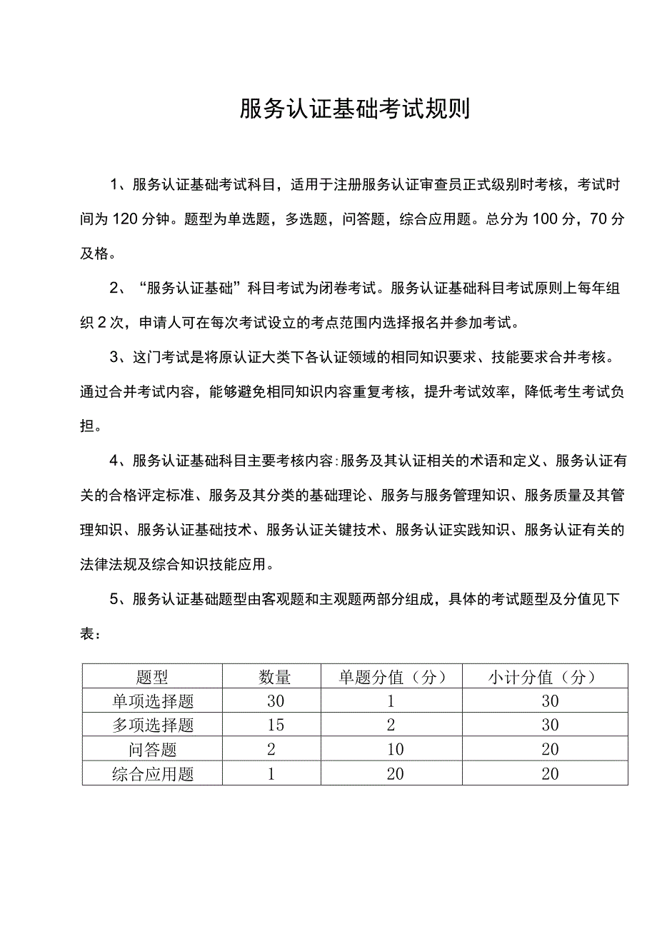 服务认证基础考试规则.docx_第1页