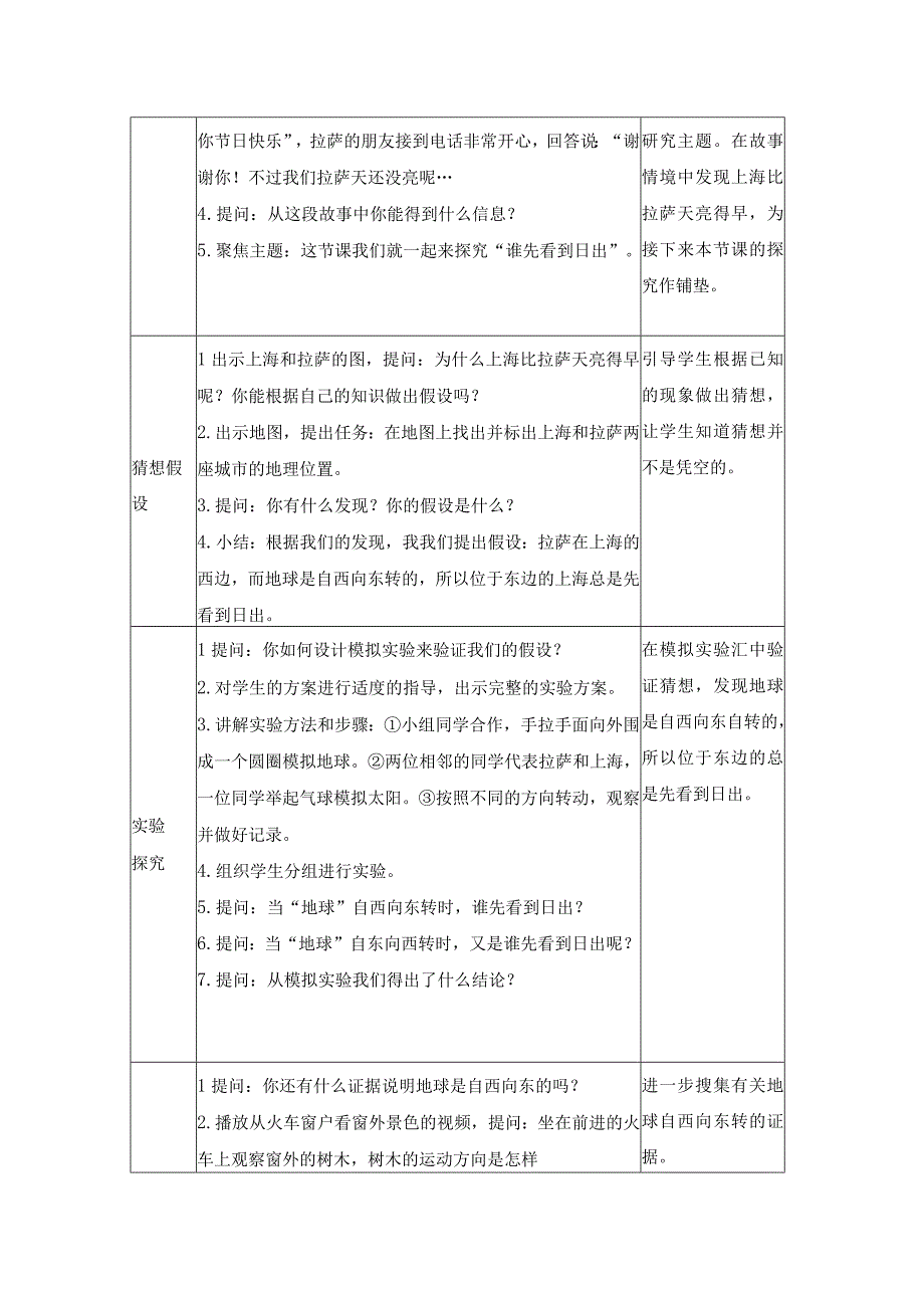 大象版科学五年级下册32《谁先看到日出》参考教案.docx_第2页