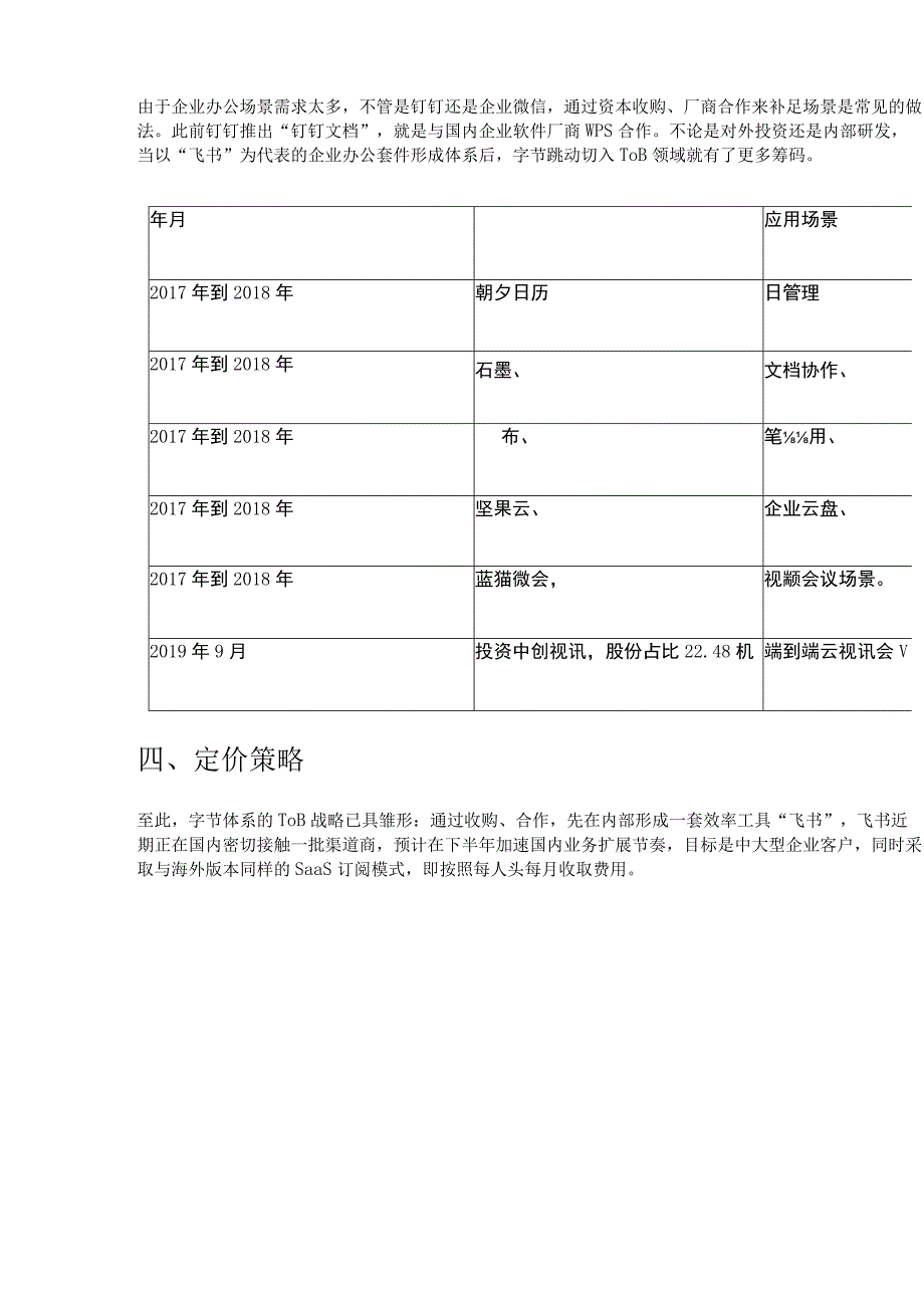 字节跳动下的飞书,有哪些优势与劣势？.docx_第3页